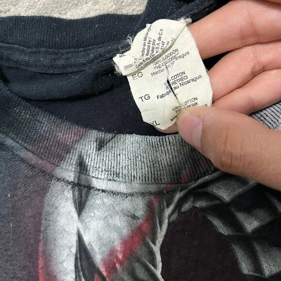 Skulls ‘N Dragons Y2K Grunge Emo Tee - Picture 2 of 3